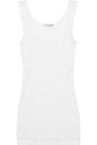 James Perse's white cotton-jersey tank