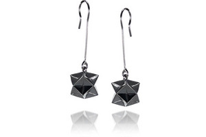 BOUCLES D'OREILLES MAGIC BALL XL ARGENT NOIR