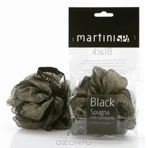 Мочалка "Martini SPA. Блэк".