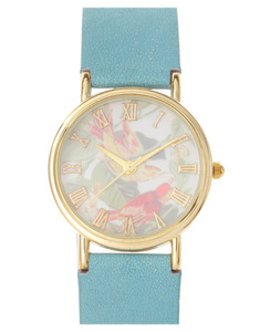 vintage look bird dial watch