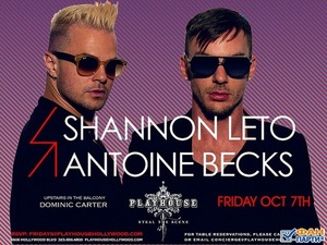 Shannon Leto and Antoine Becks (dj set/live drums)