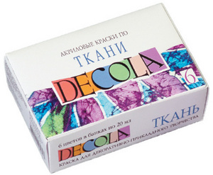 Краски для ткани Decola