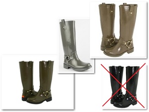 резиновые сапоги michael kors stormy rain boots, размер US10