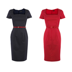 Polka Dot Shift Dress