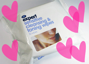 Boots Expert Sensitive Cleansing & Toning Wipes