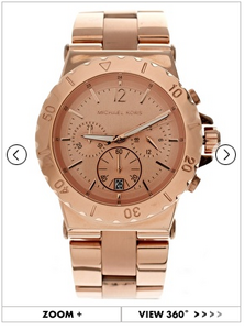 Michael Kors Rose Gold Bracelet Watch