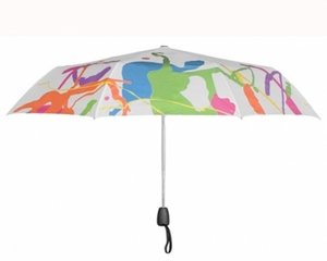Зонт-раскраска дизайн "Кляксы" белый