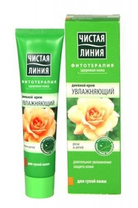 Крем для лица Чистая Линия с экстрактом розы