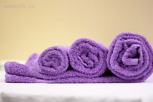 банное полотенце ОДНО лиловое
