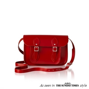 11" RED classic satchel