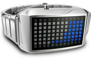 наручные бинарные часы Zero Kelvin LED