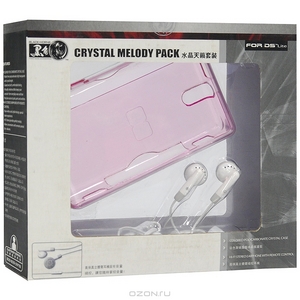 Защитный пластиковый корпус и наушники для Nintendo DS Lite