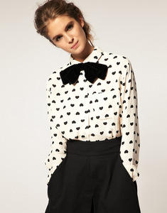 ASOS Velvet Oversized Bow Tie