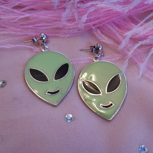 Alien earrings