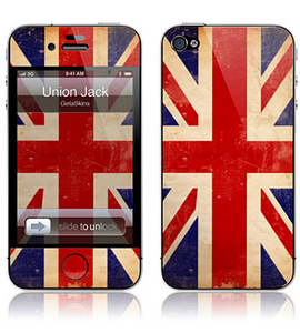 Наклейка для iPhone 4, 4S GelaSkins 'Union Jack'