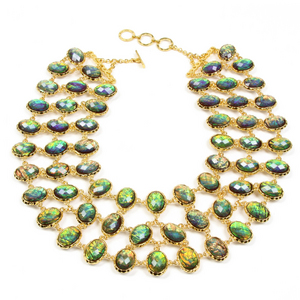 Cassia Reversible Bib Necklace