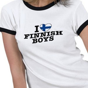 Футболка "I love finnish boys"