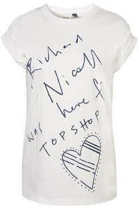 HEART TEE BY RICHARD NICOLL Topshop