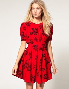 Dress Rose Print