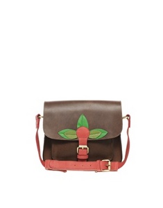 ASOS Leather Leaf Satchel