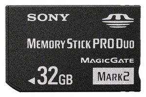 memory stick pro duo 32gb