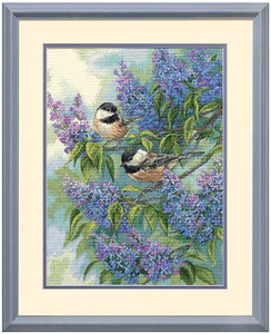 35258 Chickadees and Lilacs Dimensions