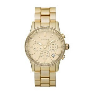 DKNY NY8472 Gold Tone Heart Glitz Ladies Watch