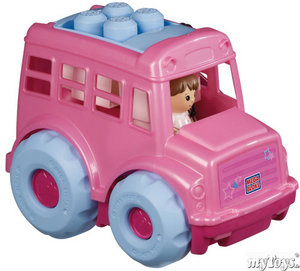 MEGA BLOKS maxi Розовый автобус