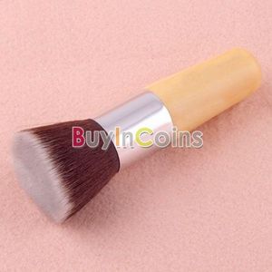 Environmental Flat Top Buffer Makeup Bamboo Cosmetic Foundation Powder Brush #5