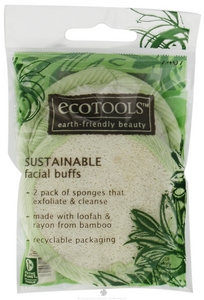 EcoTools, Sustainable Facial Buffs, 2 Pack