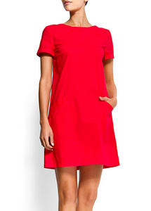 Straight-cut cotton dress MNG