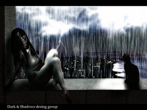 сидеть на подоконнике и слушать музыку дождя