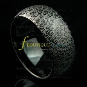 10 MM BLACK JAPAN WAVE TUNGSTEN CARBIDE BLING Ring Band