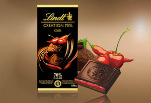 шоколад  Lindt с вишней и перцем