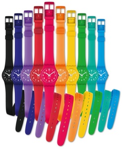 часы Swatch с длинным браслетом