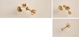 Round earrings by Tanya Chernov jewellery design