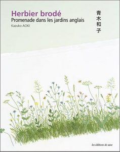 Herbier brod&#233; - Promenade dans les jardins anglais