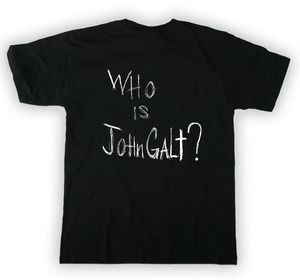 Майку с принтом Who is John Galt?