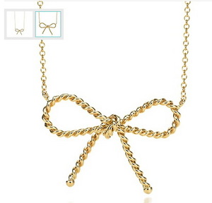 Tiffany Twist  bow pendant