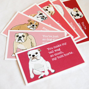 Bulldog Love Cards