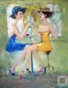 За крошечным столиком болтать с подружкой