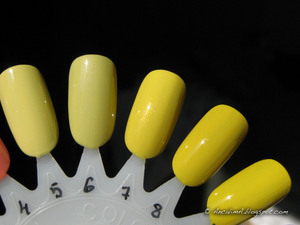 Жёлтый лак для ногтей