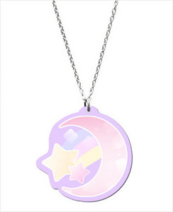 Candy Crescent Moon Necklace