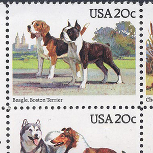 марки с собаками