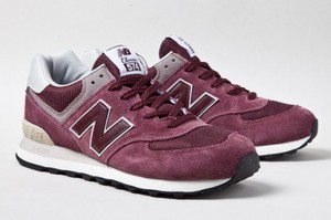 burgundy new balance 574