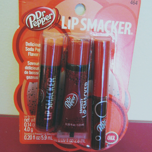 Lip Smacker DR PEPPER Lip Balm, Liquid Lip Gloss & Squeezy Lip Gloss Trio