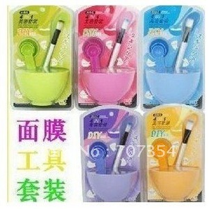 4in1 DIY Facial Mask Mixing Bowl Brush Spatulas Spoon