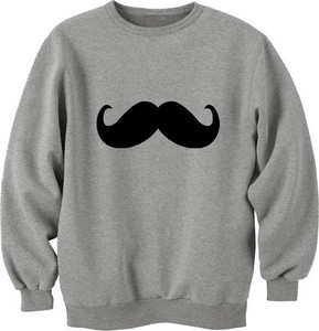 Moustache Mustache Sweatshirt Sweater Jumper Top Shirt