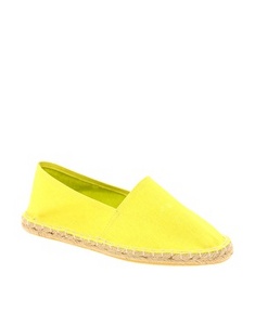 ASOS JESSIE Espadrilles neon yellow