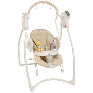 Электрокачели 2 в 1 Graco Swing N'Bounce_оранжевые